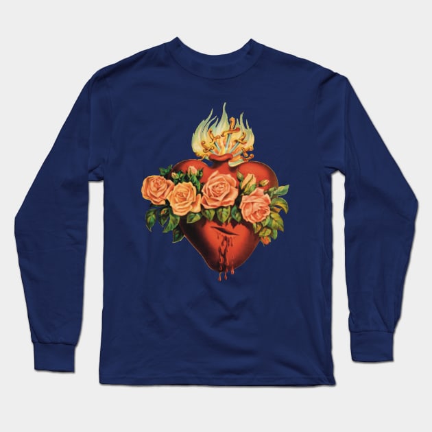 Immaculate Heart of Mary Long Sleeve T-Shirt by starwilliams